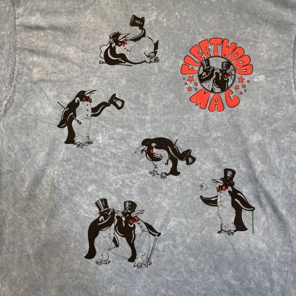 Fleetwood Mac Fancy Penguins Rumours Album Band T-Shirt L - Picture 2 of 4